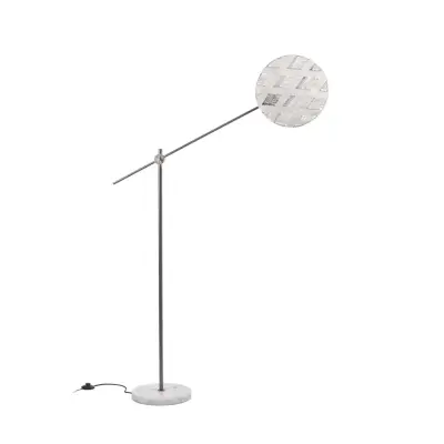 Chanpen M golvlampa, järn/vit, H 170 cm - Forestier - Vardagsrum - Design - Med en ljuskälla