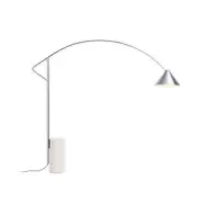 Compass golvlampa, aluminium, höjd 217 cm, E27 – HAY - Vardagsrum - Design - Med en ljuskälla