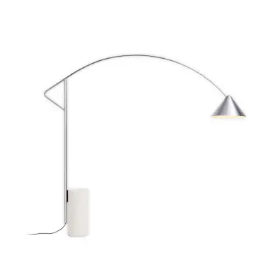 Compass golvlampa, aluminium, höjd 217 cm, E27 – HAY - Vardagsrum - Design - Med en ljuskälla