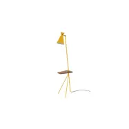 Cone golvlampa med bord, honungsgul 144cm