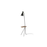Cone golvlampa med bord, mattsvart 144cm