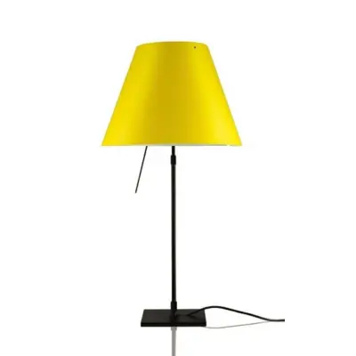 Costanza bordslampa, svart/gul, dimbar Luceplan - Vardagsrum - Aluminium