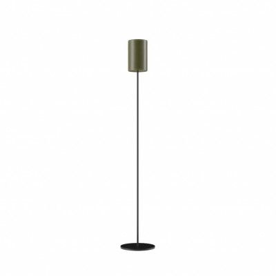 Cylinder Golvlampa 14 cm, Grass Green / Black