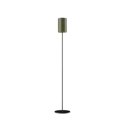 Cylinder Golvlampa 14 cm, Grass Green / Black