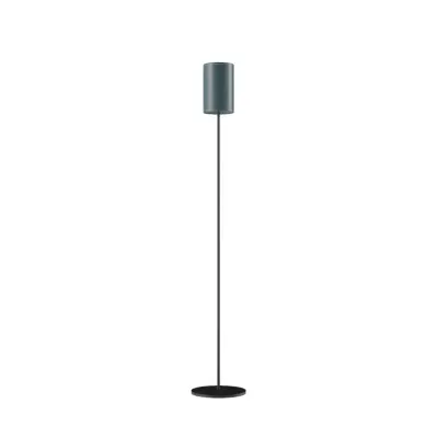 Cylinder Golvlampa 14 cm, Ocean Blue / Black