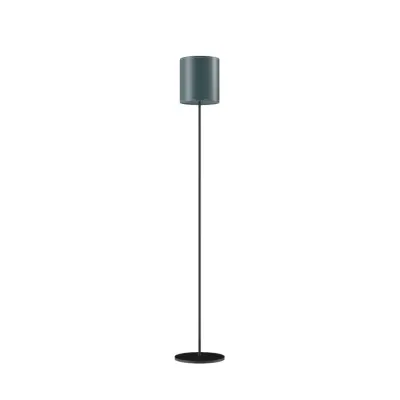 Cylinder Golvlampa 20 cm, Ocean Blue / Black