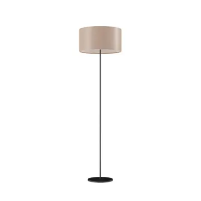 Cylinder Golvlampa 42 cm, Crude Nature / Black