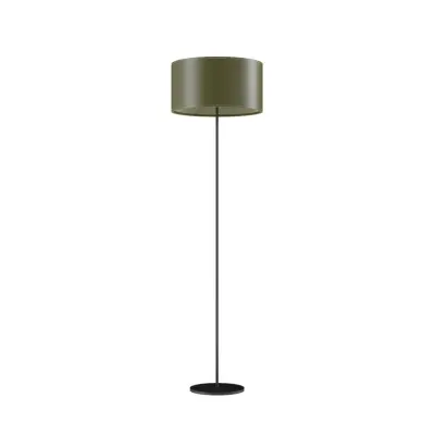 Cylinder Golvlampa 42 cm, Grass Green / Black