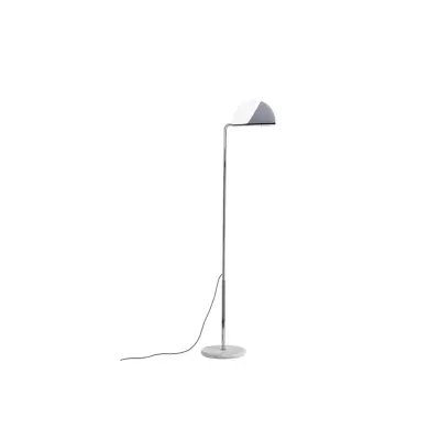 DCW - Mezzaluna Golvlampa White Marble/Chrome