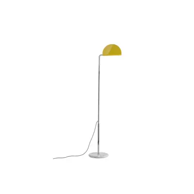 DCW - Mezzaluna Golvlampa White Marble/Yellow