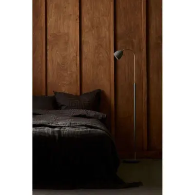 Deluxe Golvlampa Varmgrå/Mässing LED Belid - Vardagsrum - Metall
