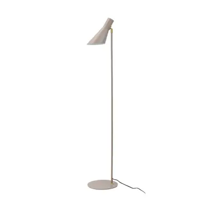 Dyberg Larsen - DL12 golvlampa, beige/mässing, 139 cm, metall