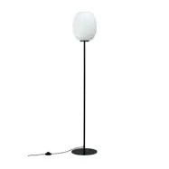 Dyberg Larsen - DL39 Golvlampa, opal/svart, höjd 150 cm