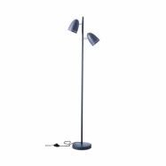 Dynamo Twin Floor  Lamp , Matt Almost Black