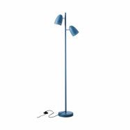 Dynamo Twin Floor  Lamp , Matt Smoke Blue