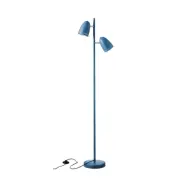Dynamo Twin Floor  Lamp , Matt Smoke Blue