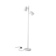 Dynamo Twin Floor  Lamp , Matt Whisper White