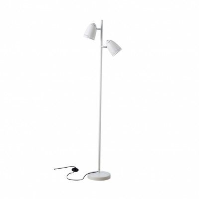 Dynamo Twin Floor  Lamp , Matt Whisper White