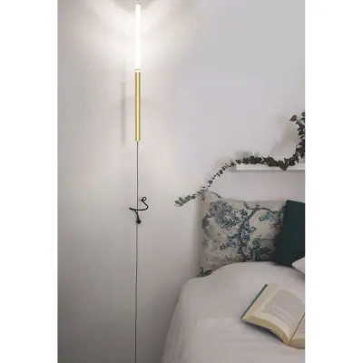 Equilibrio Servoluce Golvlampa m. väggfäste, mässing