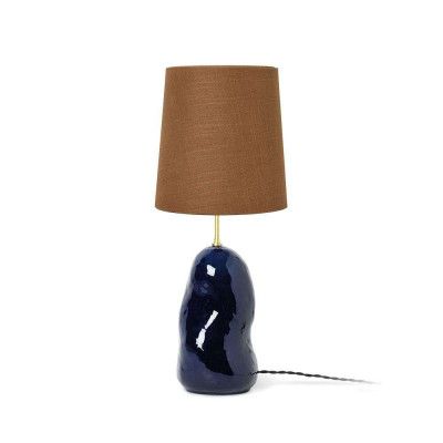 ferm LIVING - Hebe Bordslampa Medium Deep Blue/Curry
