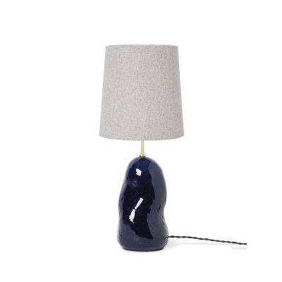 ferm LIVING - Hebe Bordslampa Medium Deep Blue/Natural