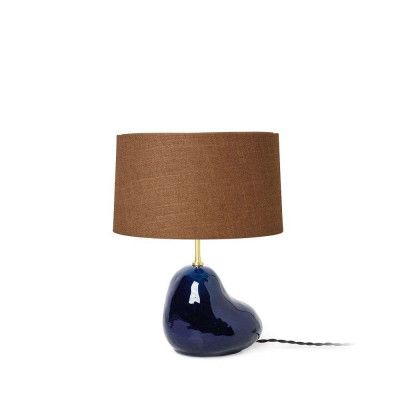 ferm LIVING - Hebe Bordslampa Small Deep Blue/Curry