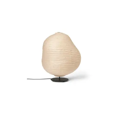 ferm LIVING - Kurbis Golvlampa Low Natural/Svart