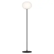 FLOS - Glo-Ball F2 golvlampa Matt Black/Opal
