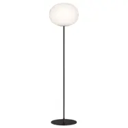 FLOS - Glo-Ball F3 golvlampa Matt Black/Opal