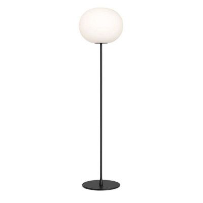 FLOS - Glo-Ball F3 Golvlampa Matt Black/Opal