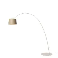 Foscarini - Twiggy Elle Wood golvlampa, grå/trä, dimbar