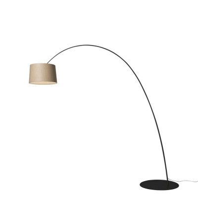 Foscarini - Twiggy Elle Wood golvlampa, dimbar, trä/svart