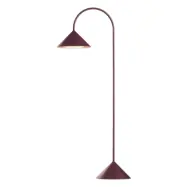 FRANDSEN - Grasp LED-laddningsbar golvlampa H72 Mörkröd