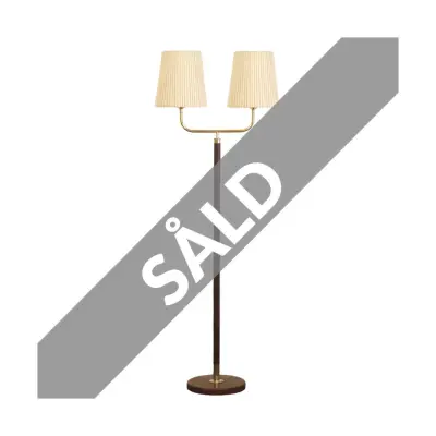 Fred golvlampa 2-arm, mässing