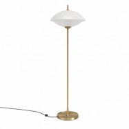 Fritz Hansen Clam golvlampa 128 cm Opal-brass