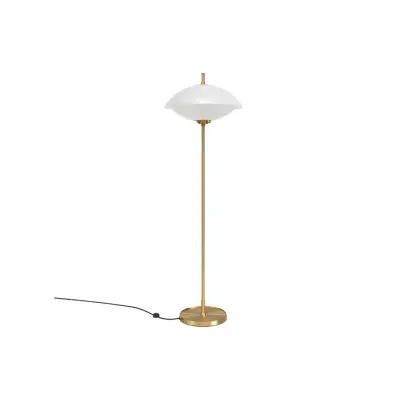FRITZ HANSEN - Clam Golvlampa Opal/Brass