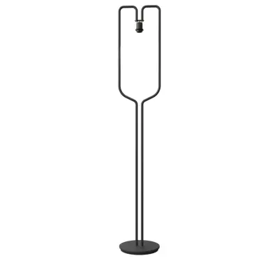 Fuse golvlampa svartstruktur E27