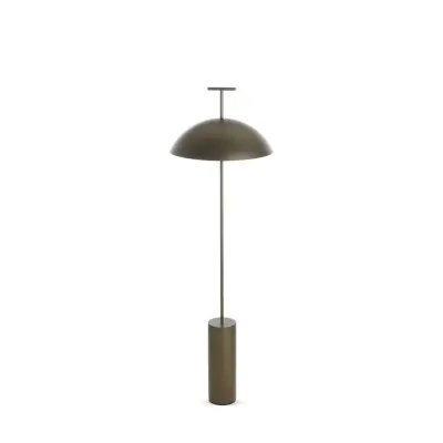 Geen-A golvlampa i brons, höjd 132 cm, stål, E14 – Kartell - Vardagsrum - Design - Metall - Med en ljuskälla