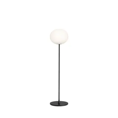 GLO-BALL F1 golvlampa, Svart/Opalgals 135cm