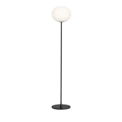GLO-BALL F2 golvlampa, Svart/Opalglas 175cm