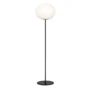GLO-BALL F3 golvlampa, Svart/Opalglas 185 cm
