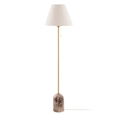 Globen Lighting - Gino golvlampa, fot i marmor, beige, 145 cm