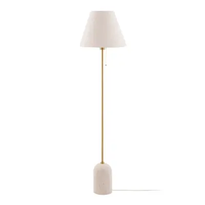 Globen Lighting - Gino golvlampa, fot i travertin beige 145 cm