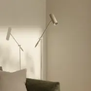Globen Lighting - Hubble Read golvlampa beige metall