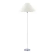 Globen Lighting - Iris golvlampa kräm/krom textil Ø 45 cm
