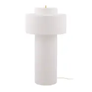 Globen Lighting - Noah golvlampa, vit, höjd 88 cm, textil