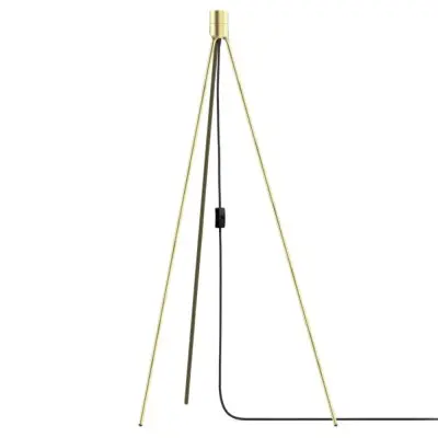 Golvfot Tripod 109 cm Borstad Mässing
