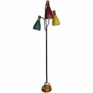 Golvlampa 3-arm, Svart/Antik