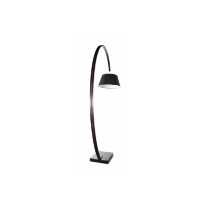 Golvlampa Arch Svart Med Röd Kabel 50cm