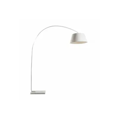 Golvlampa Hello Vit Med Orange Kabel 50cm